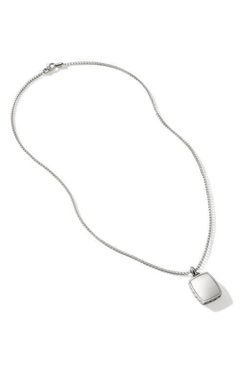 JOHN HARDY Tag Pendant Necklace, Sterling Silver, 1.7mm Product Image