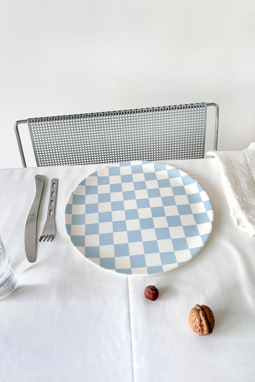 Diner Check Dinner Plates Set Of 4 Xenia Taler Product Image