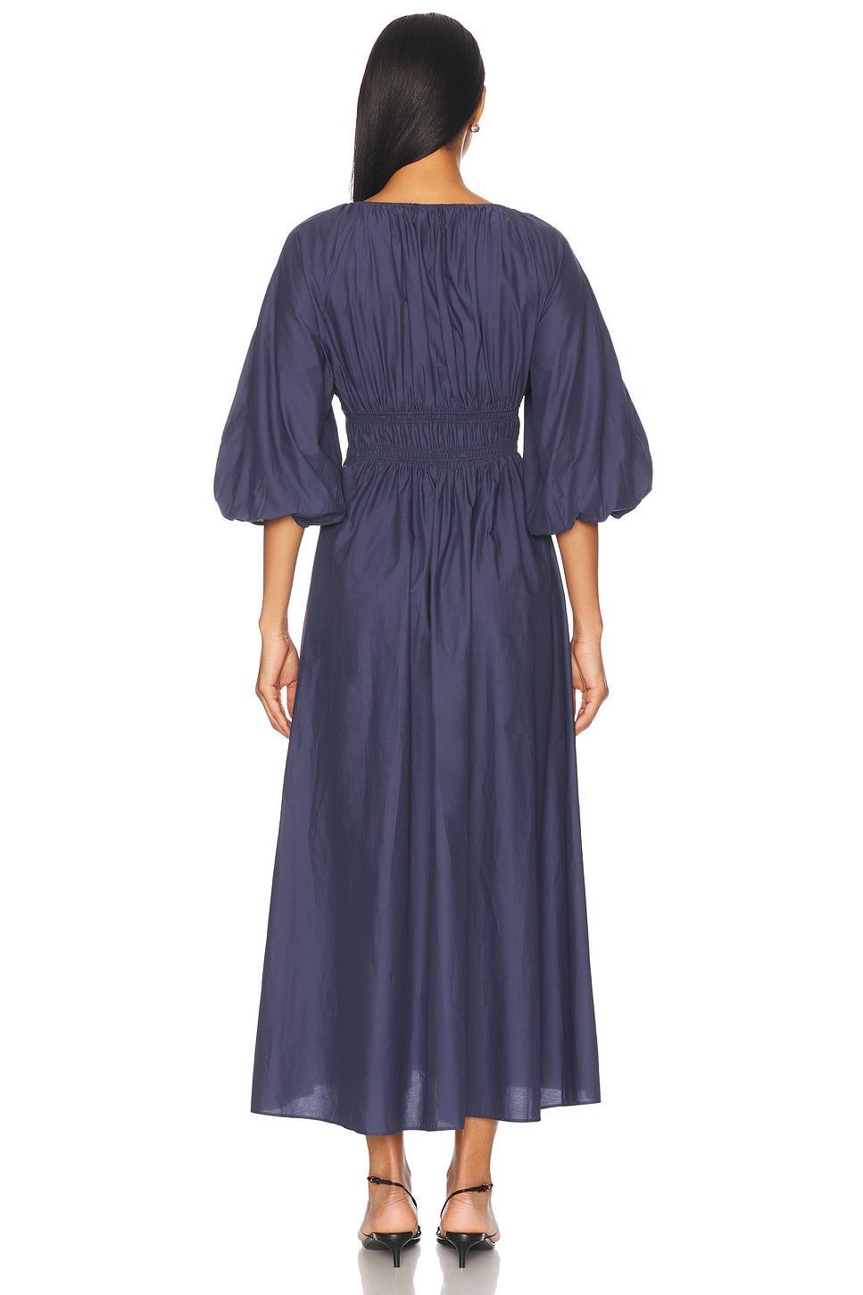 Shirred Plunge Button Dress Product Image