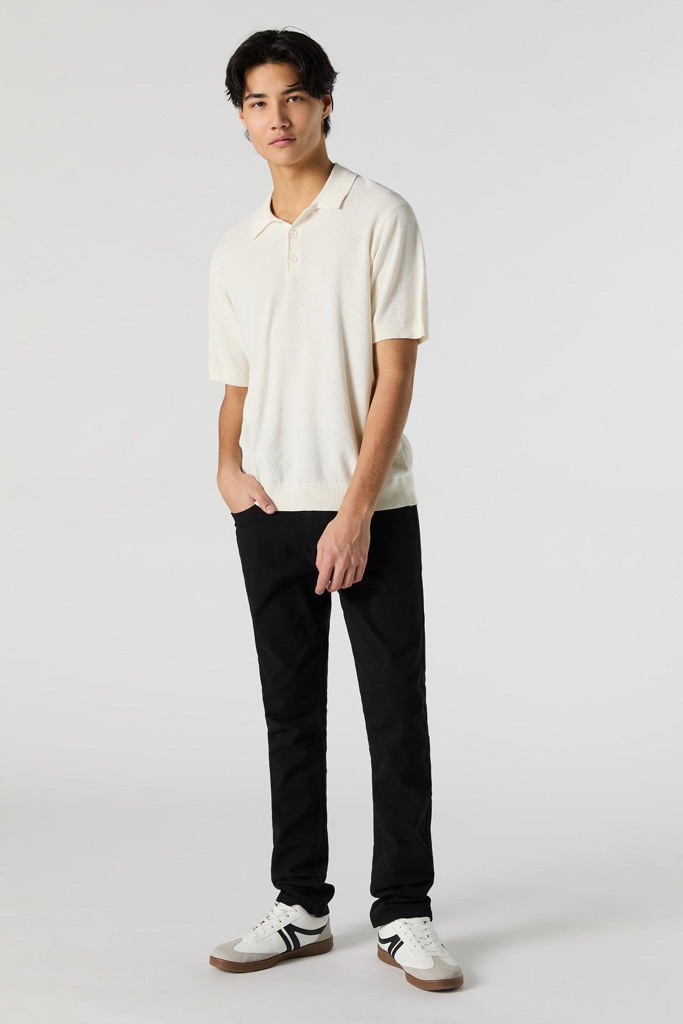 Knit Polo Top Male Product Image