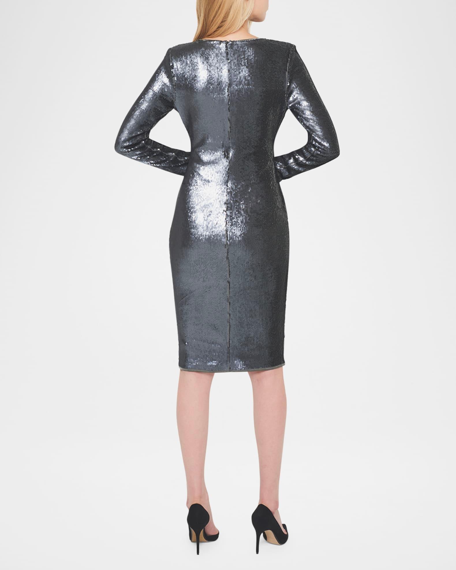 Lullaby Sequined Satin Dress Product Image