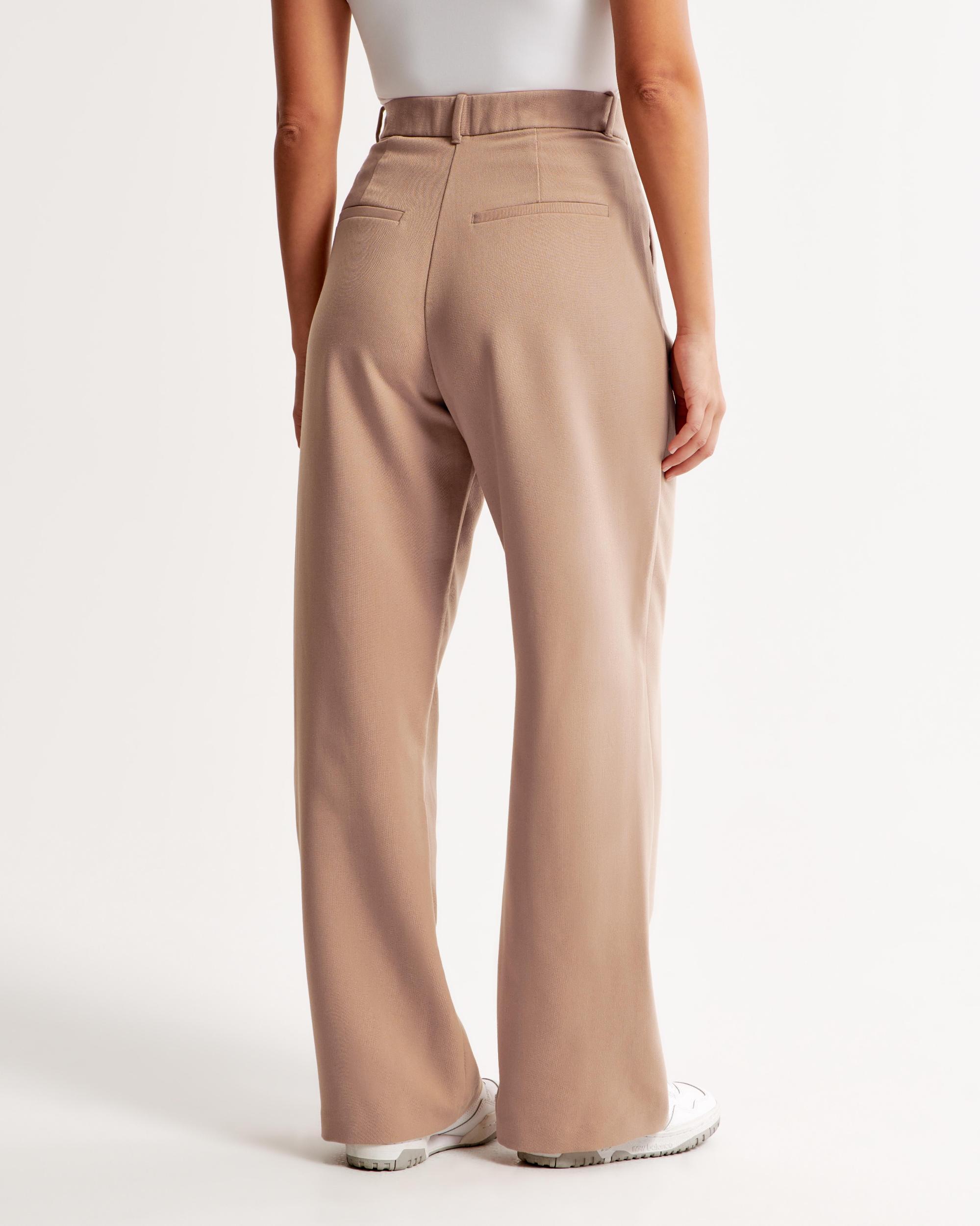 Curve Love A&F Sloane Tailored Wide Leg Pant Product Image