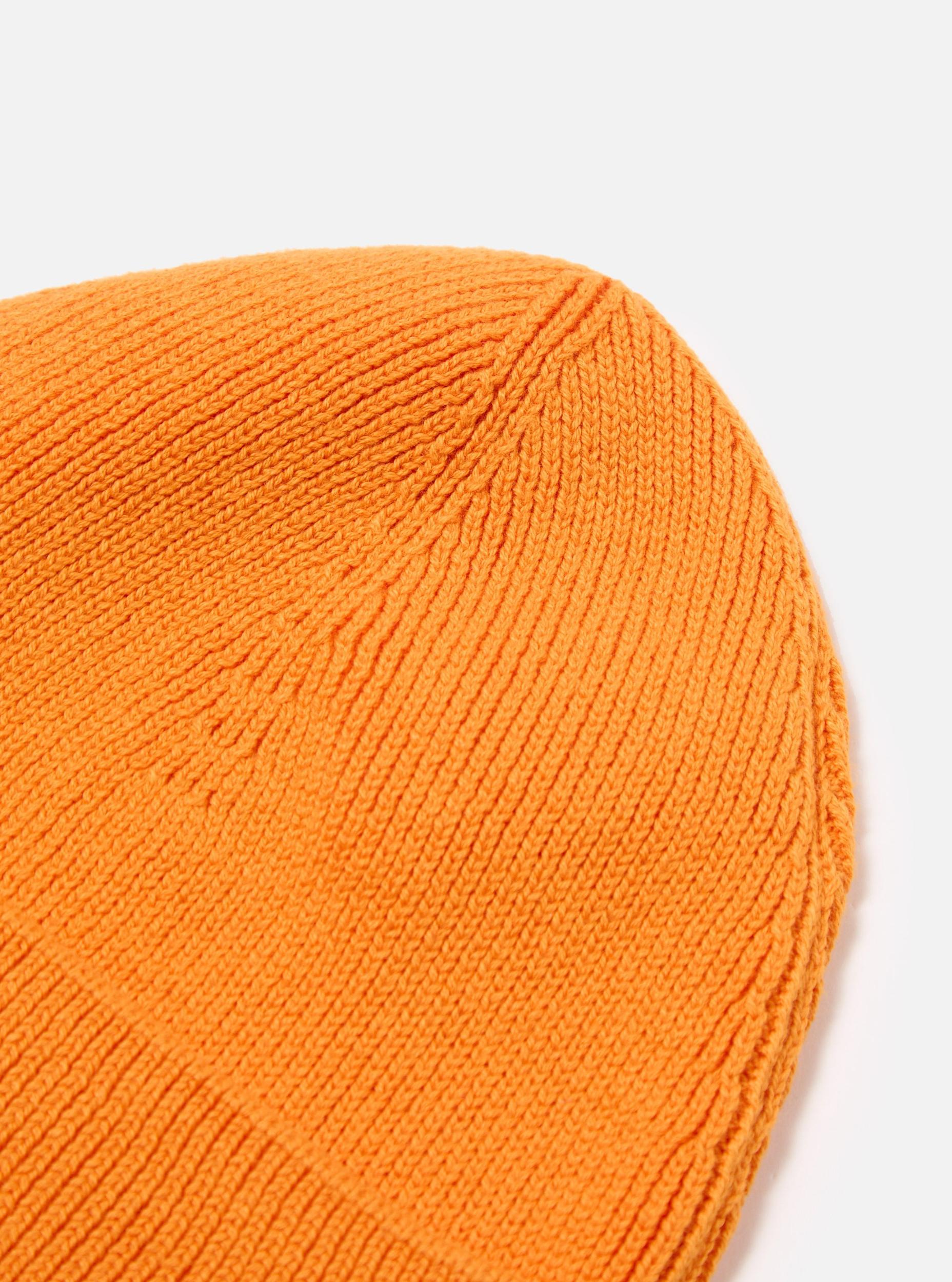 Orange Cotton Rib Watch Cap Product Image
