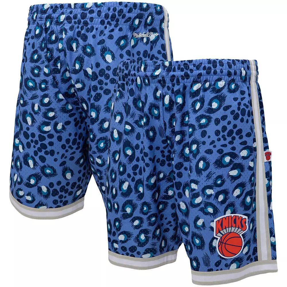 Men's Mitchell & Ness x Uninterrupted Blue/White New York Knicks Hardwood Classics Swingman Shorts, Size: Medium Product Image