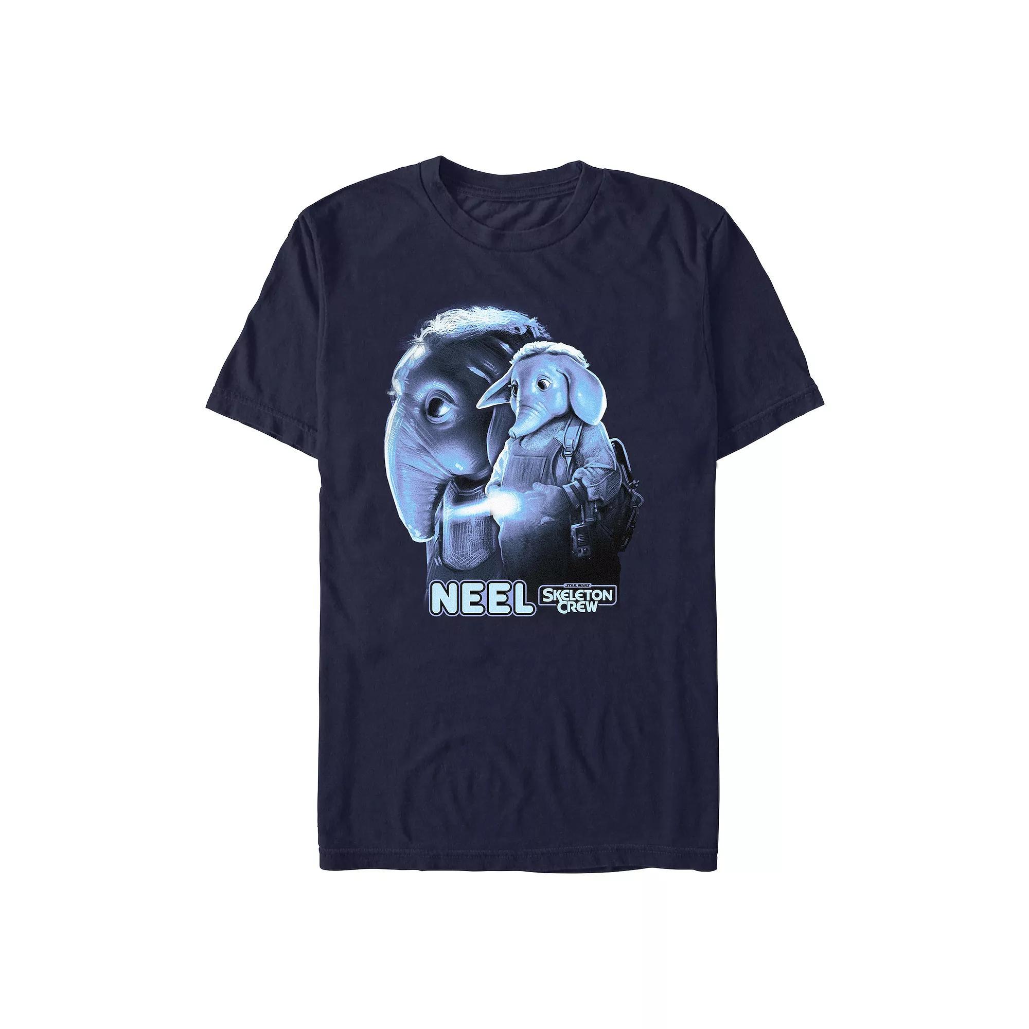 Men's Star Wars Skeleton Crew Neel Poster Graphic Tee, Size: XS, Blue Product Image
