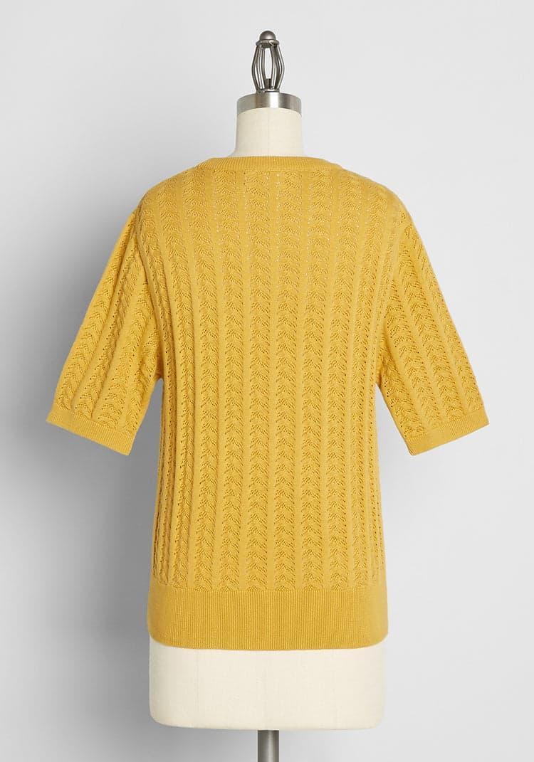 Golden Hour Gorgeous Knit Top Product Image