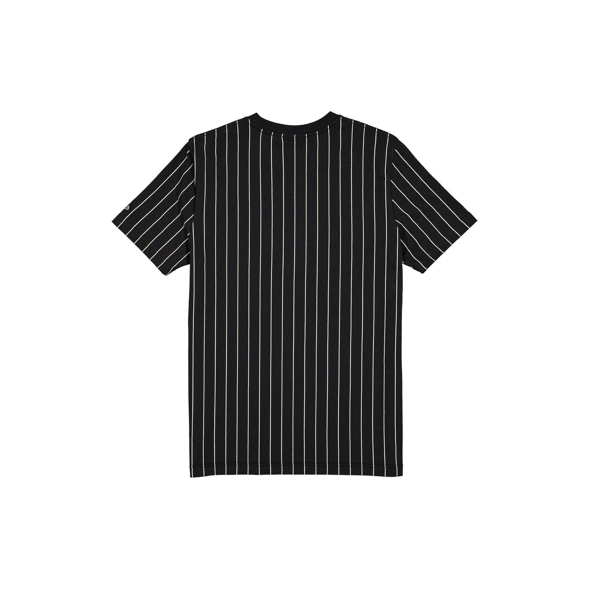 Boston Bruins Throwback Pinstripe Wordmark T-Shirt Male Product Image