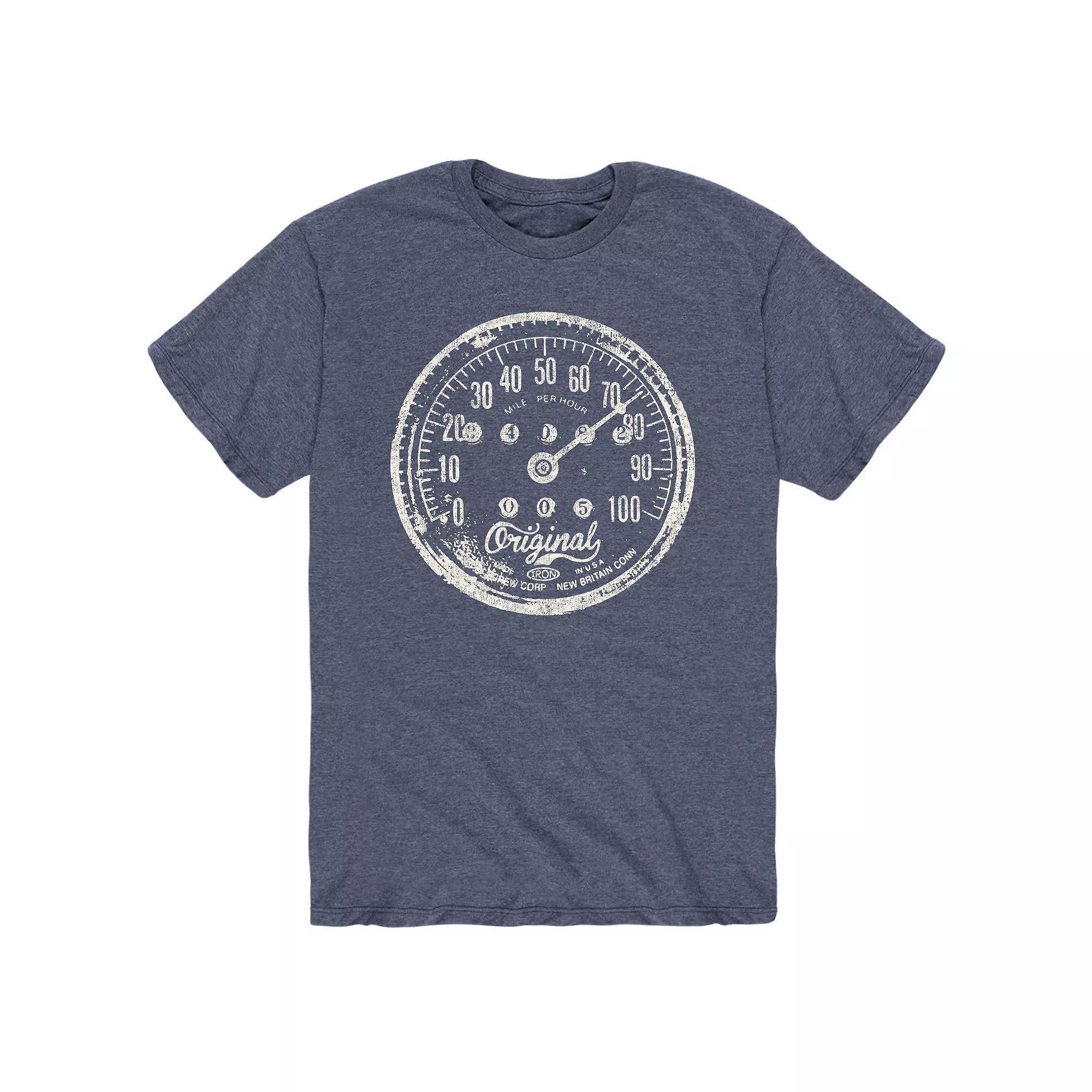 Mens Vintage Motorcycle Speedometer Tee Product Image