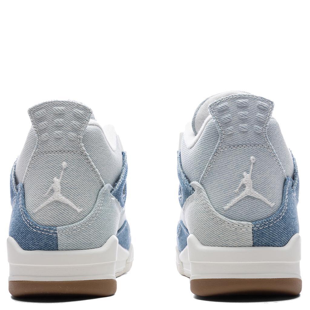 Women's Air Jordan 4 Retro Tex 'Worn Blue' - Sail/Gum Light Brown/Worn Blue Female Product Image