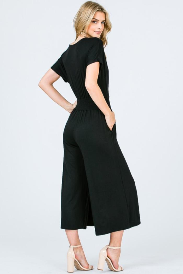 V Neck Jumpsuit Product Image