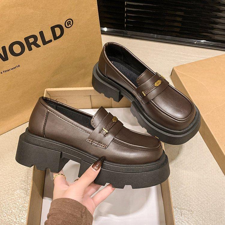 Platform Penny Loafers Product Image