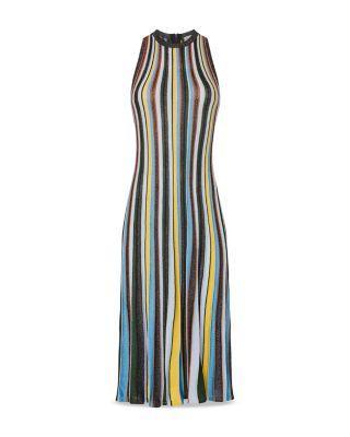 Striped Sleeveless Dress Product Image