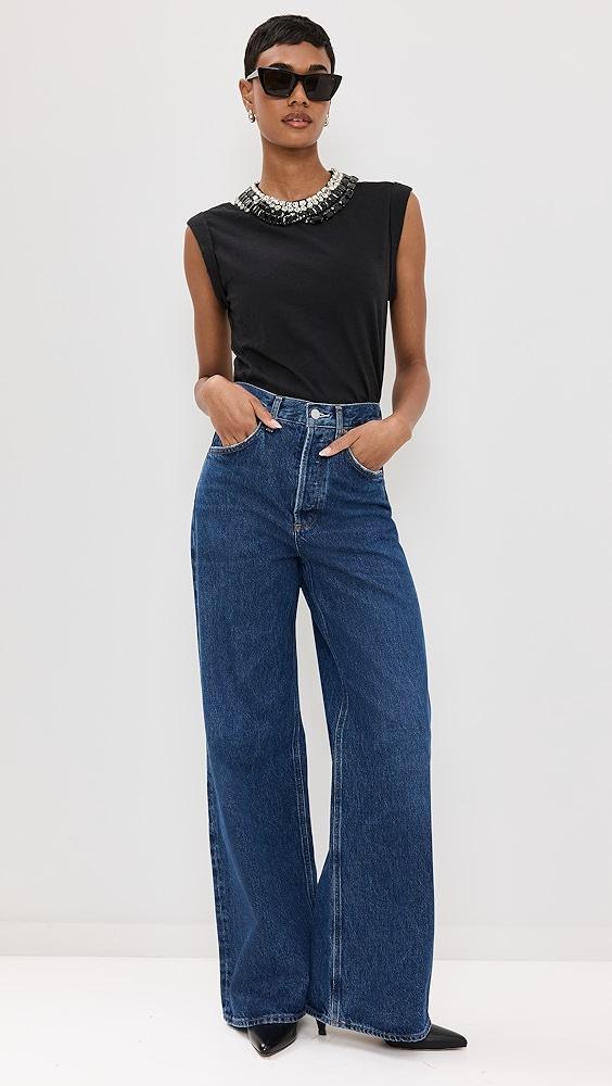 Cinq à Sept Chunky Rhinestone Embellished Bella Tee | Shopbop Product Image
