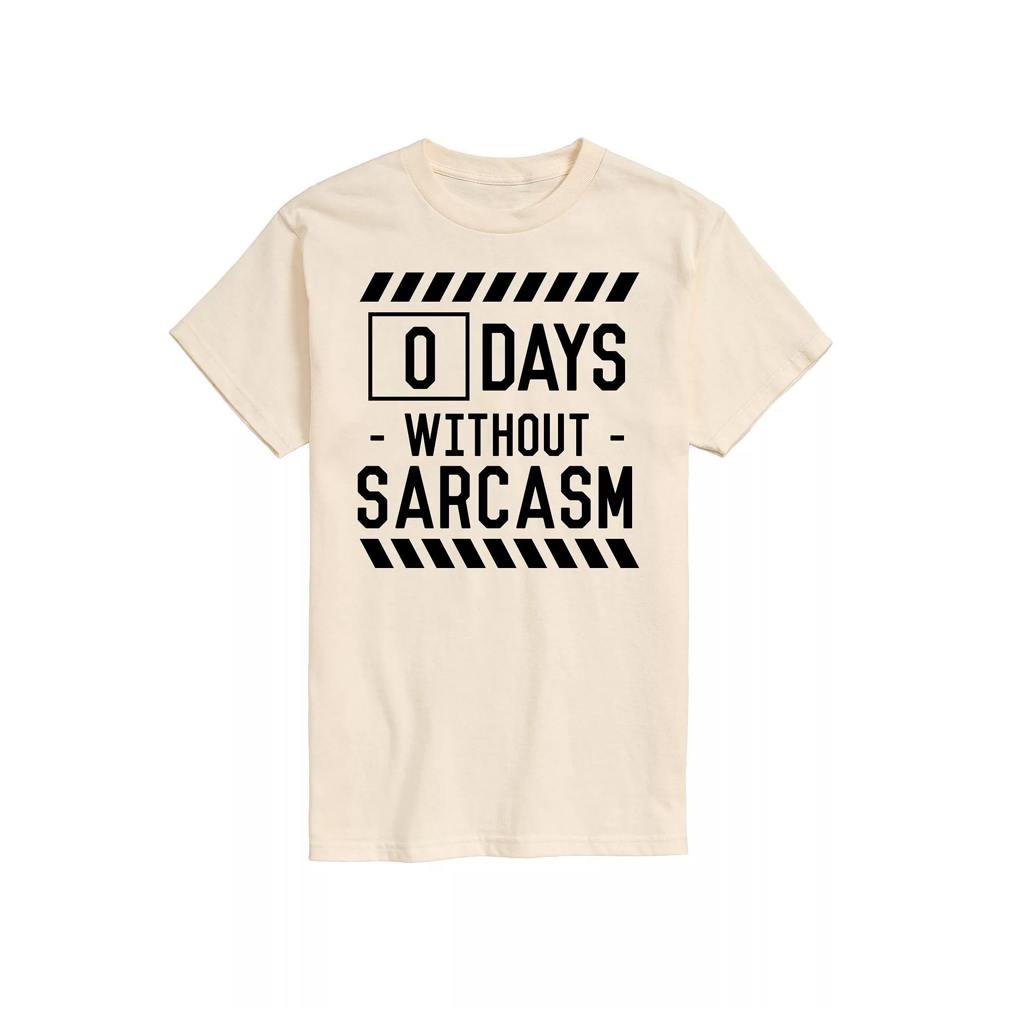Mens 0 Days Without Sarcasm Tee Product Image