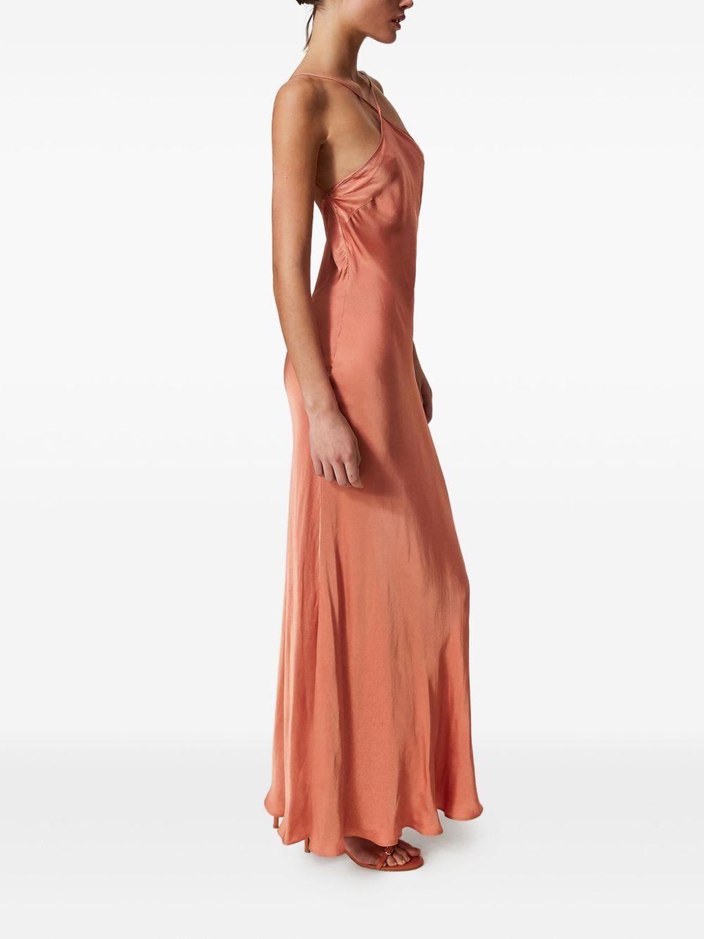 cross-halter satin maxi dress Product Image