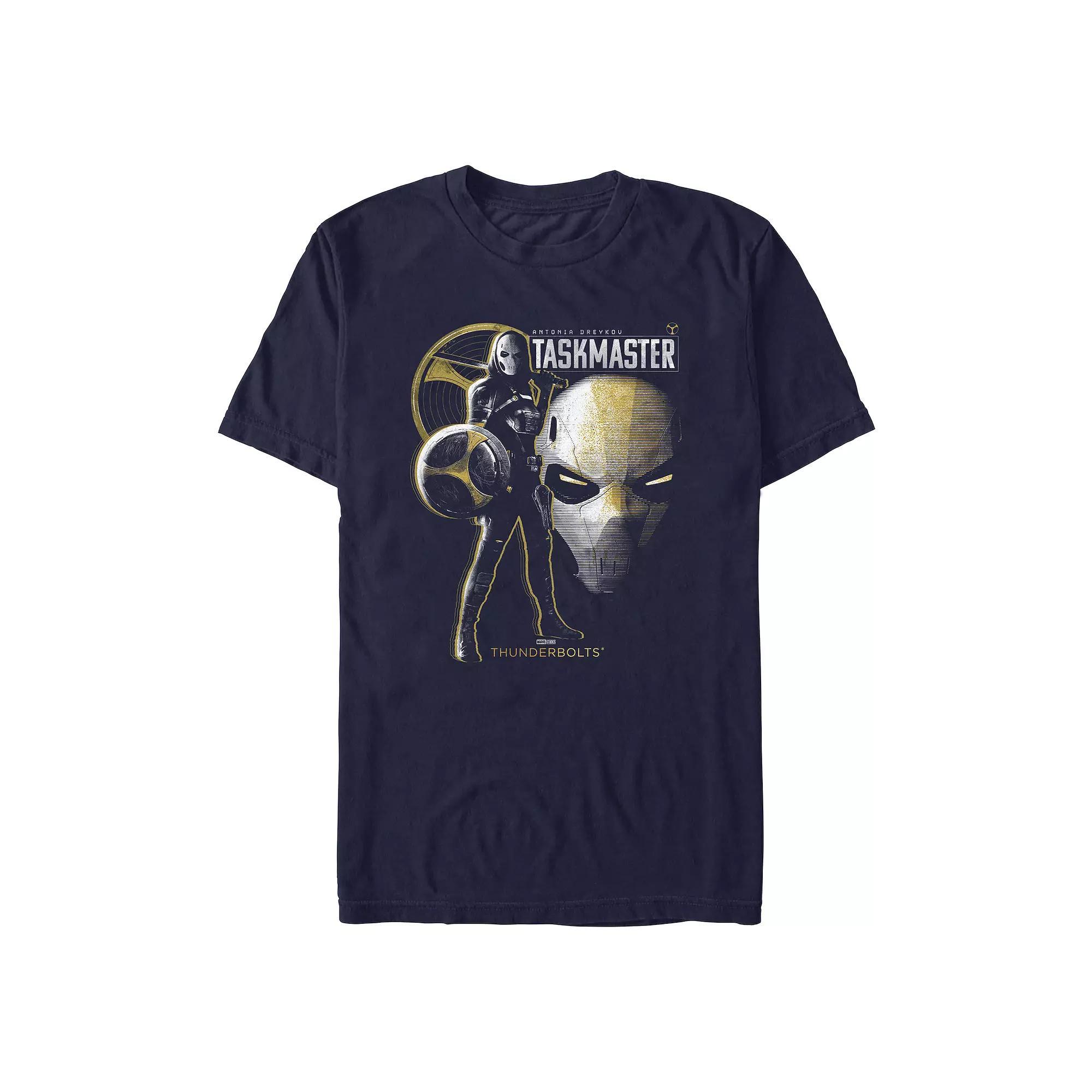 Men's Marvel Thunderbolts Taskmaster Portrait Poster Graphic Tee, Size: Large, Blue Product Image