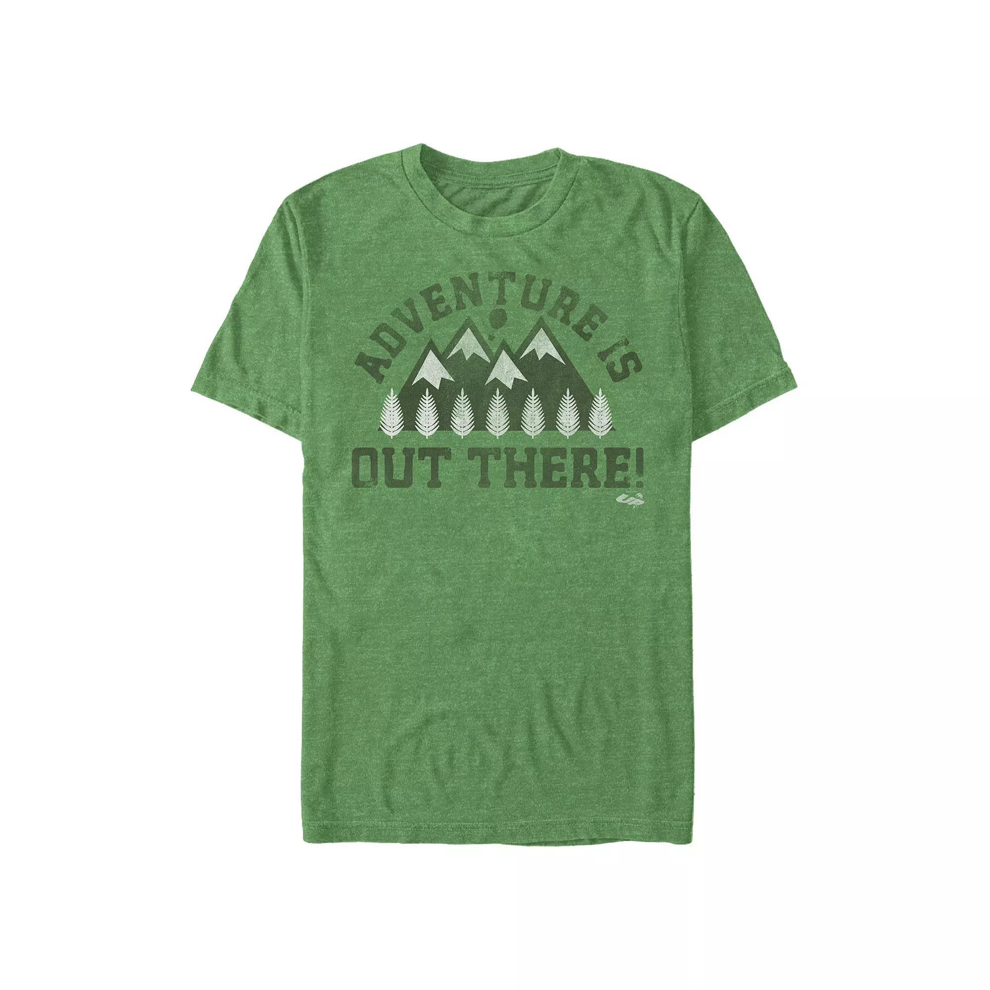Big & Tall Adventure Is Out There Graphic Tee, Men's, Size: 3XL, Kelly Grey Product Image