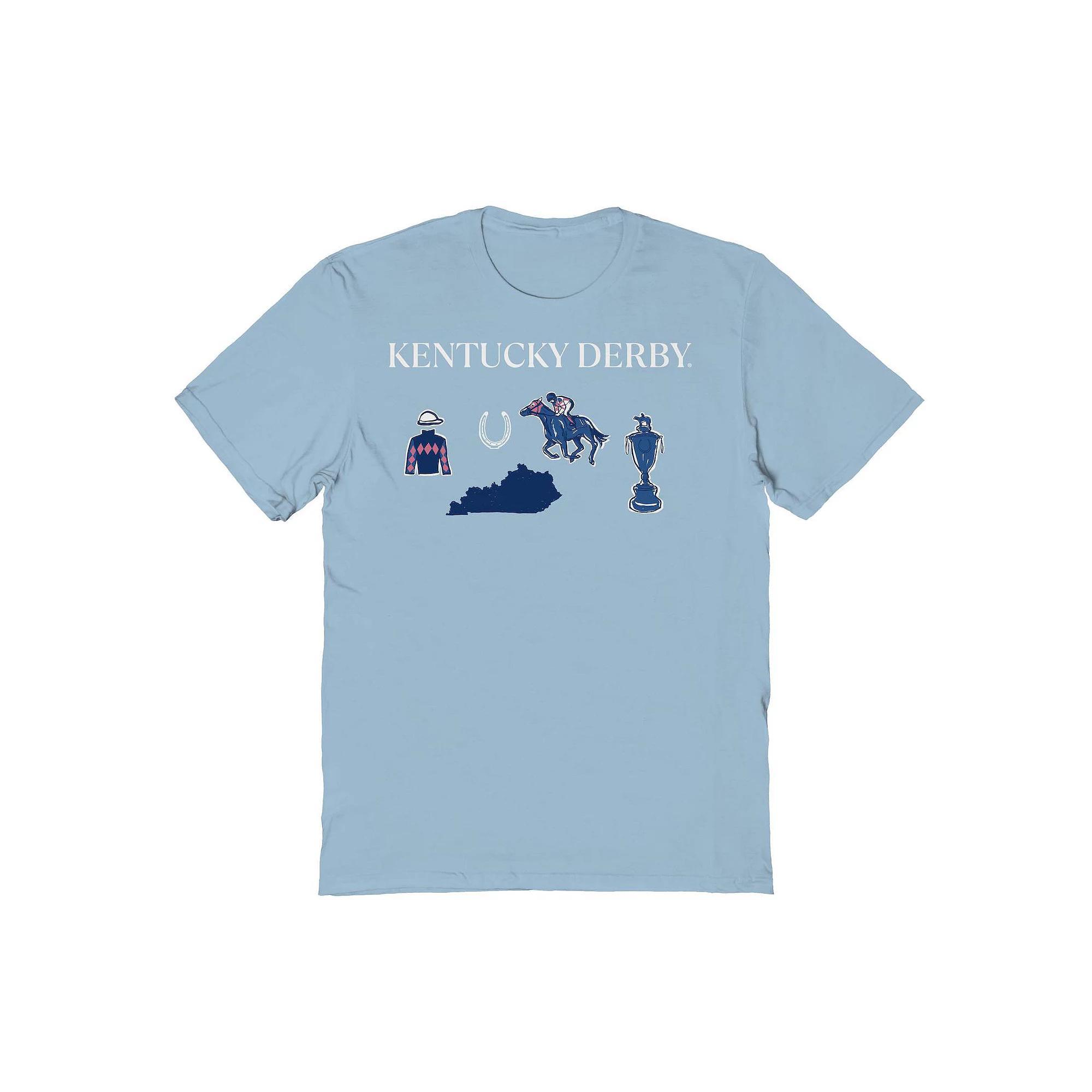 Men's Kentucky Derby Graphic T-Shirt, Size: XXL, Light Blue Product Image