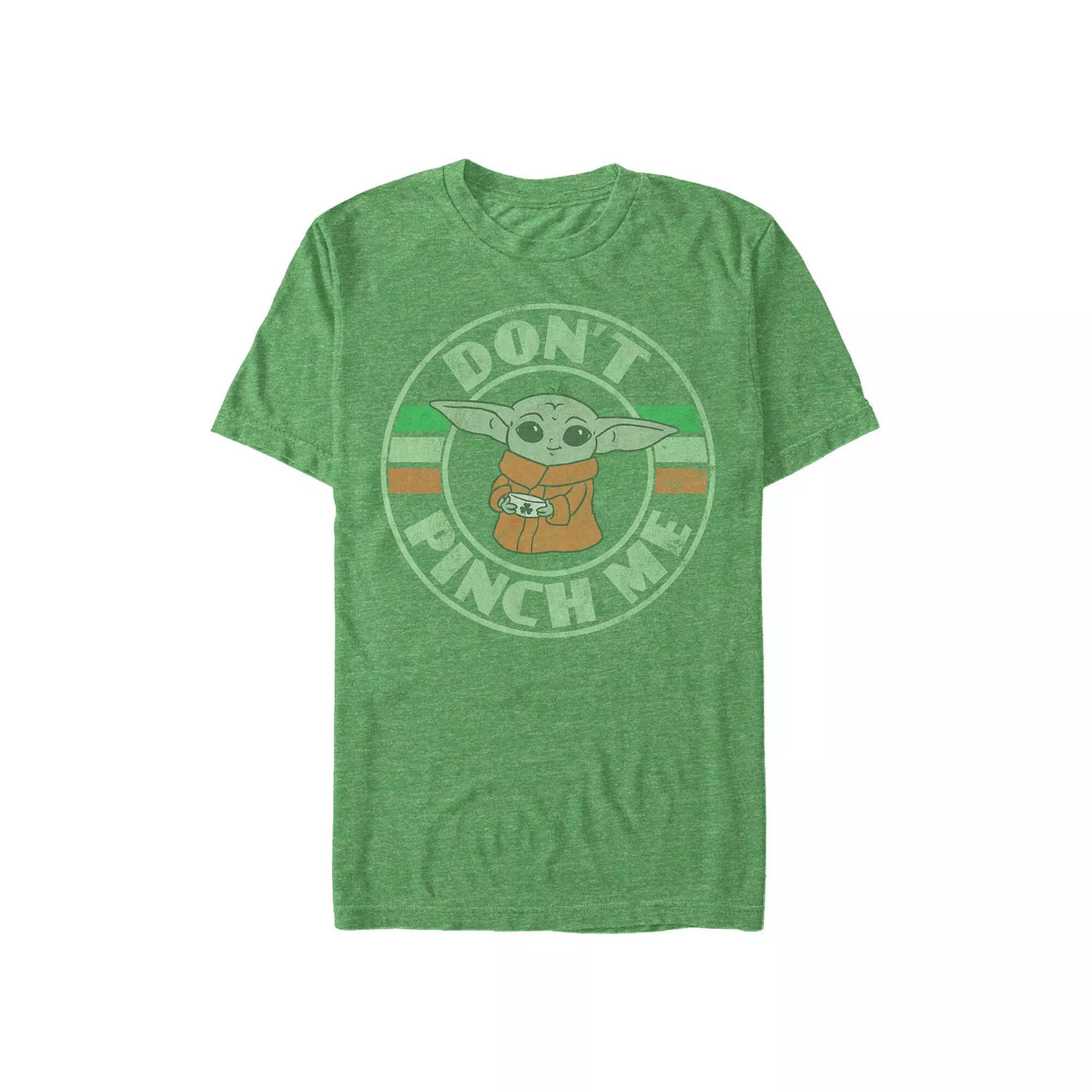 Big & Tall Star Wars The Mandalorian The Child Don't Pinch Me Graphic Tee, Men's, Size: XXL Tall, Kelly Grey Product Image