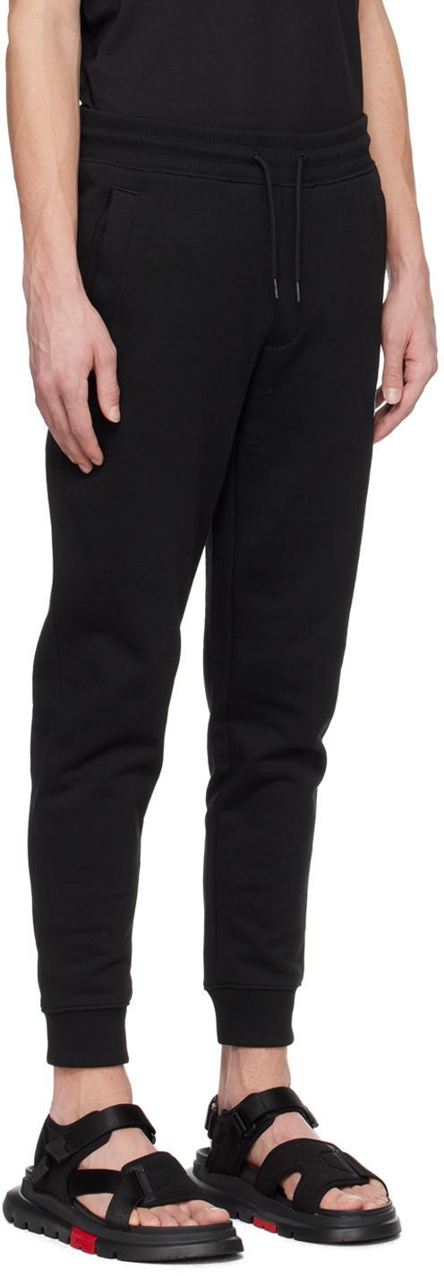 HUGO BOSS Black Patch Sweatpants In 009-black Product Image
