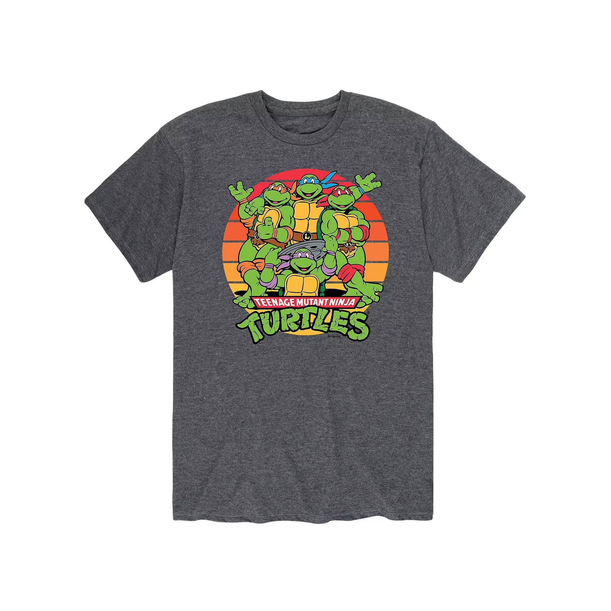 Mens Teenage Mutant Ninja Turtles Retro Sunset Tee Product Image
