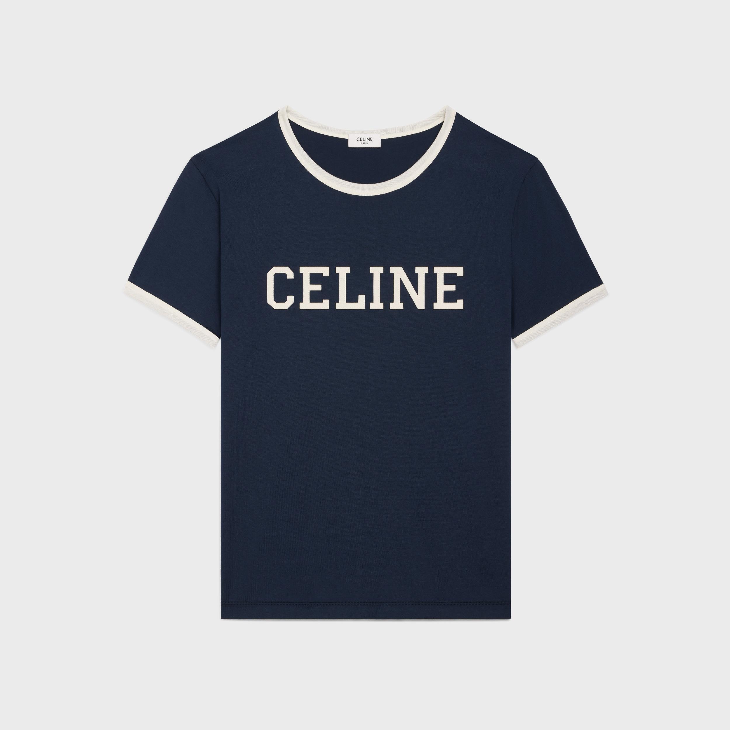 celine regular t-shirt in cotton jersey Product Image