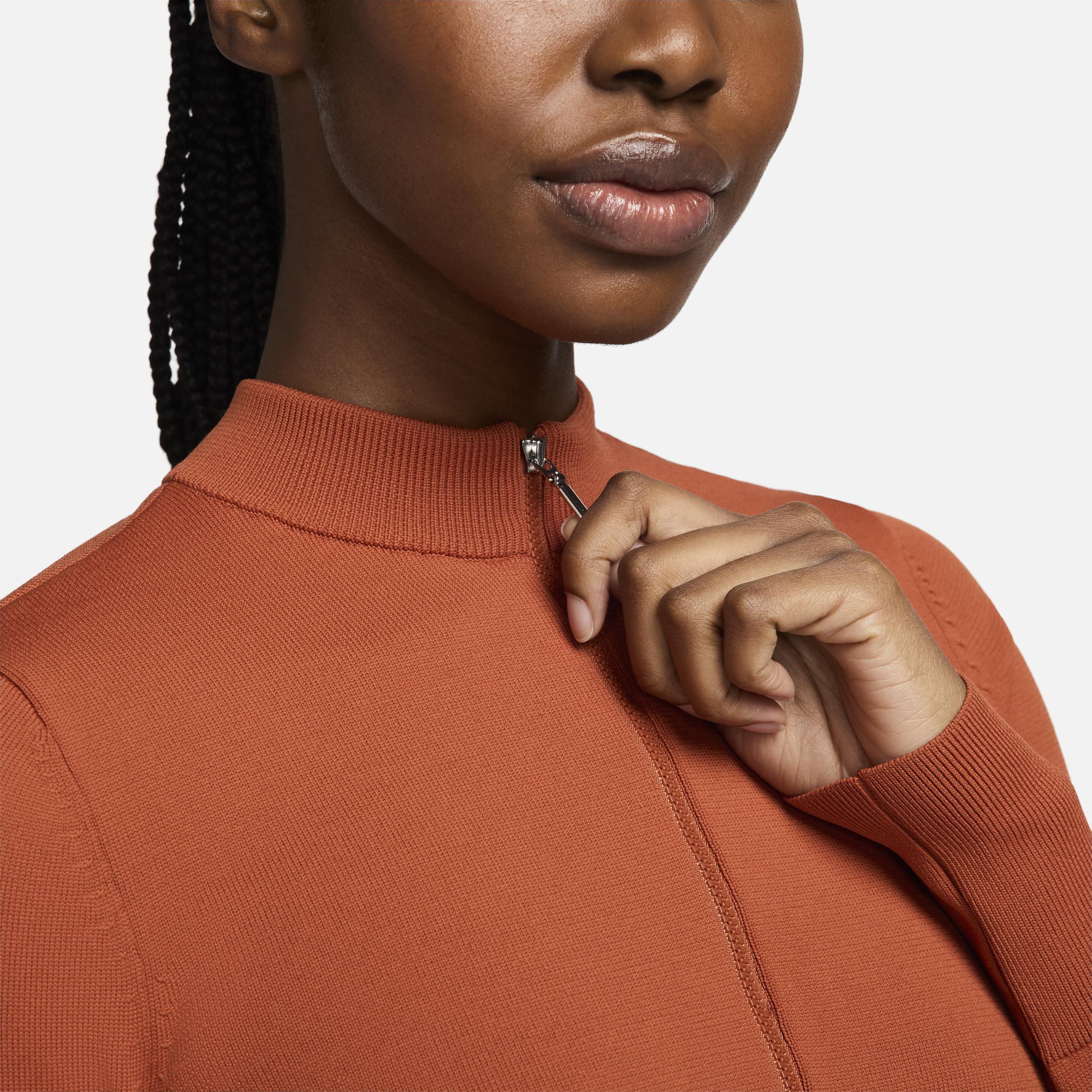 Nike Sportswear Chill Knit Women's Slim Long-Sleeve Cropped Sweater 1/2-Zip Top Product Image