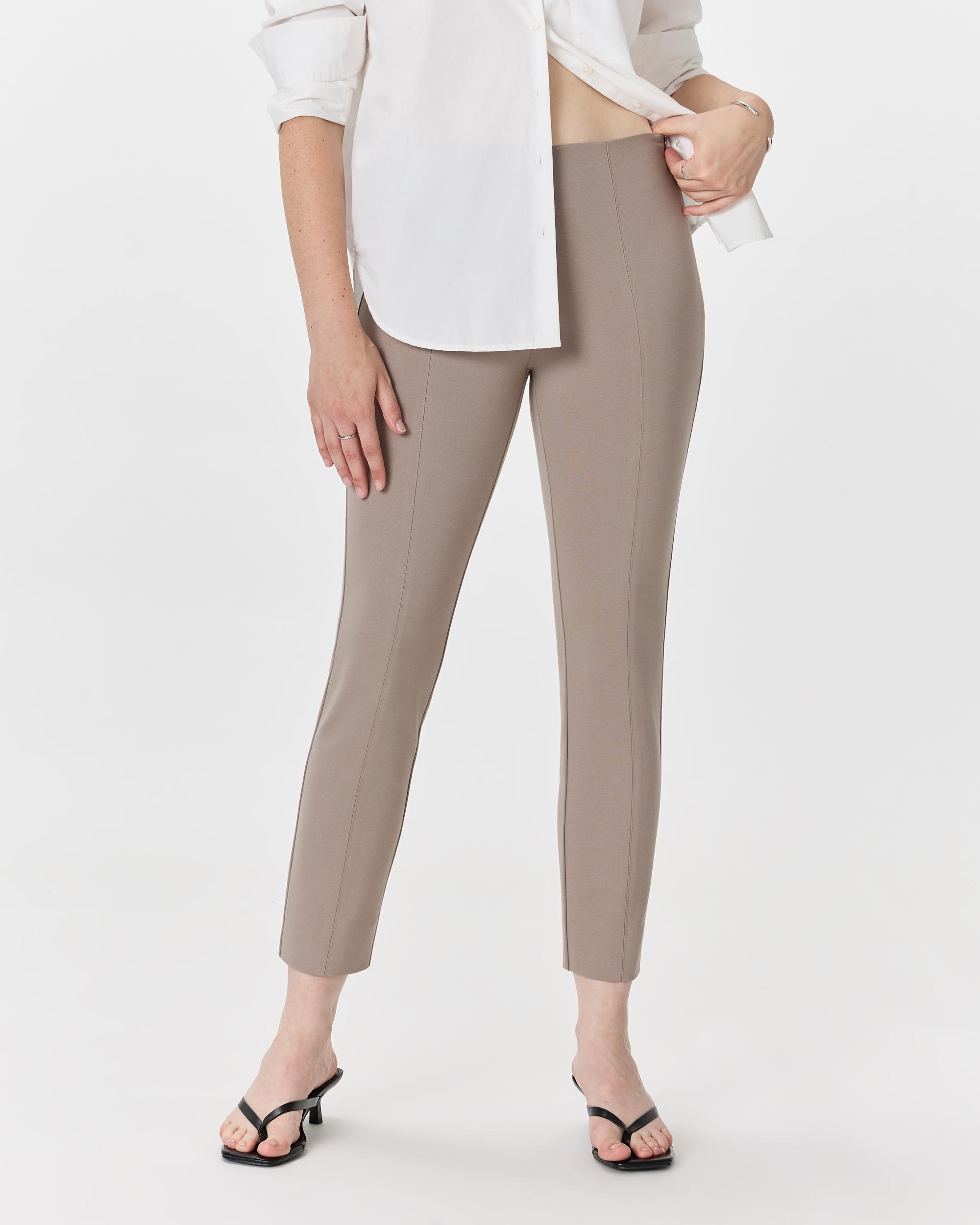 Quince | Women's Ultra-Stretch Ponte Pintuck Ankle Pants Rayon Product Image