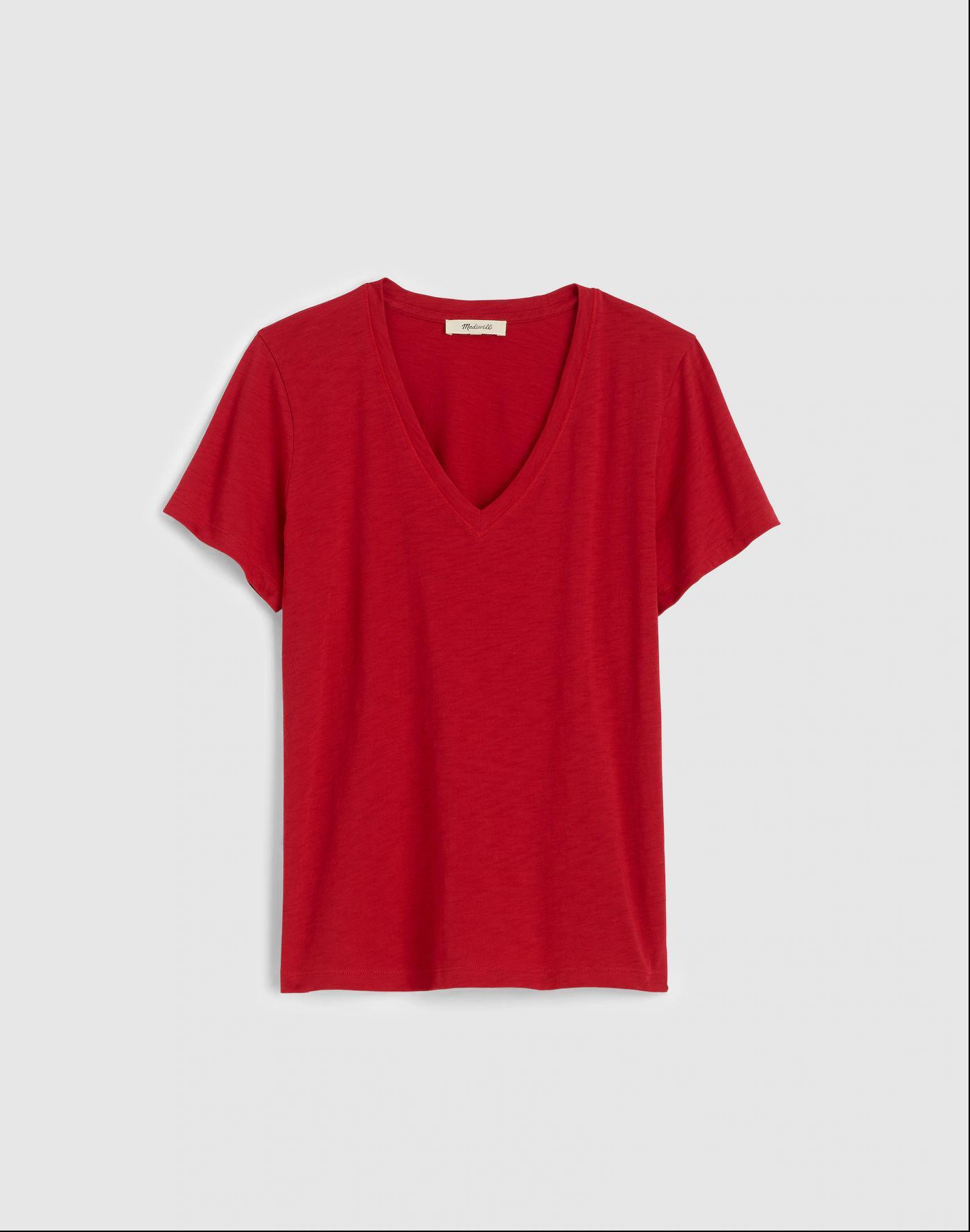 Relaxed V-Neck Tee Product Image