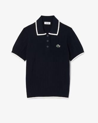 Short Sleeved Polo Collar Golf Sweater Product Image