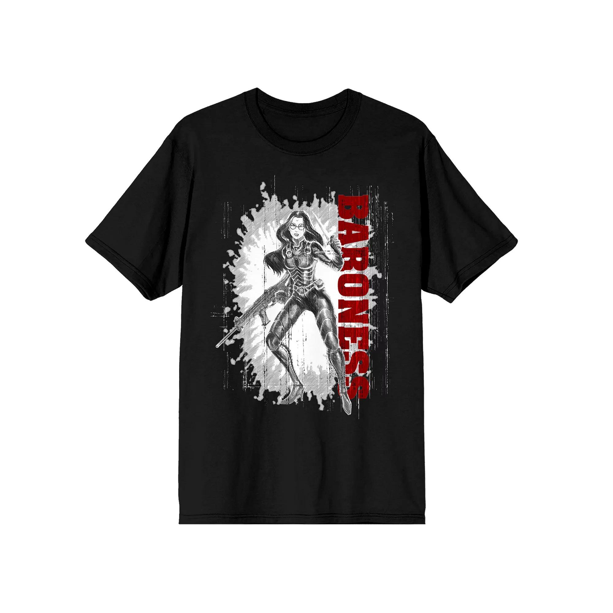 Men's G.I. Joe Baroness Graphic Tee, Size: Large, Black Product Image