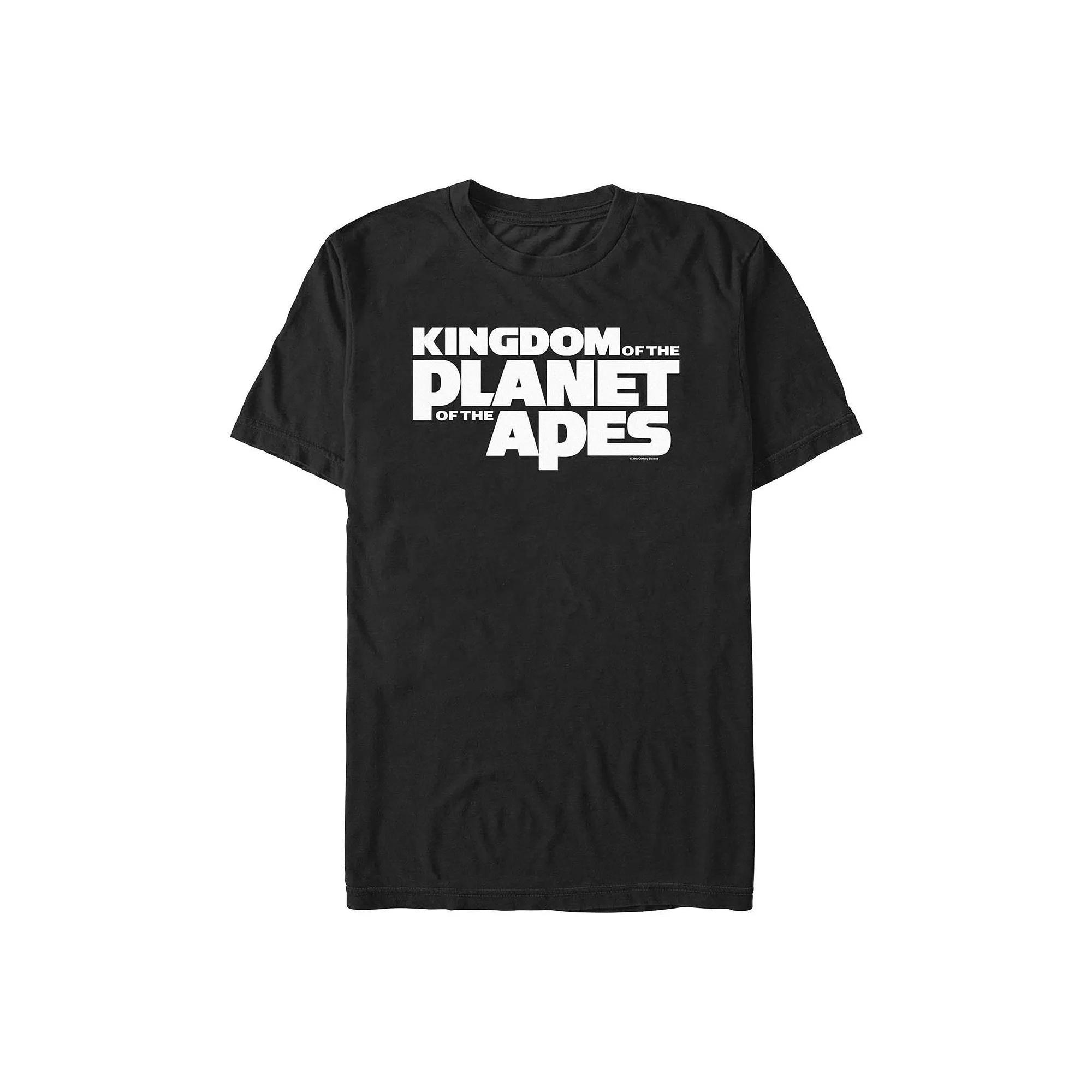 Men's Kingdom Of The Planet Of The Apes Title Graphic Tee, Size: Medium, Black Product Image