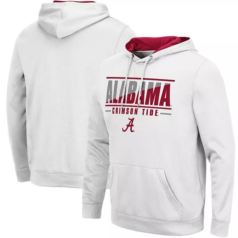 Mens Colosseum Clemson Tigers Slash Stack 2.0 Pullover Hoodie Product Image