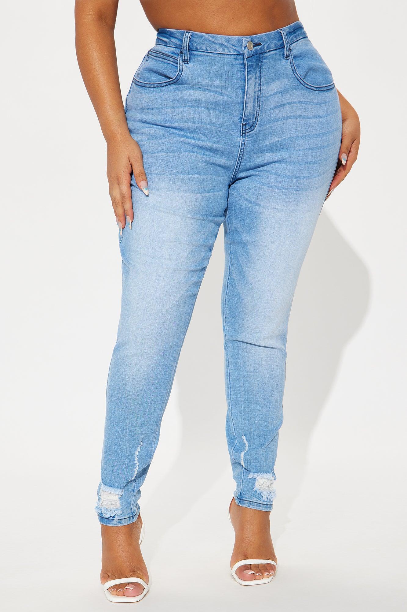 Long Story Short Sculpting Stretch Skinny Jeans - Light Wash Product Image