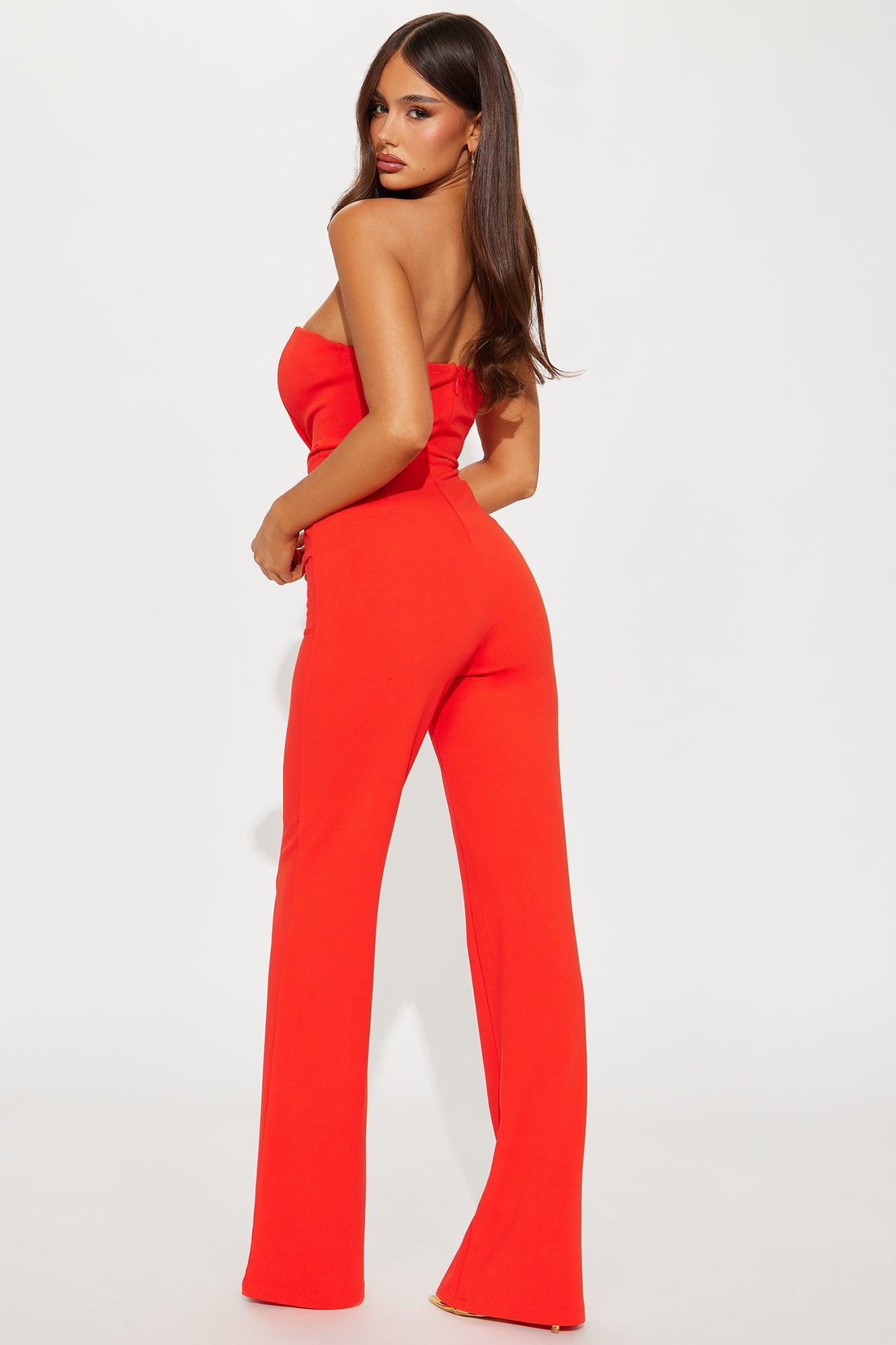 Classy & Pretty Jumpsuit - Orange Product Image