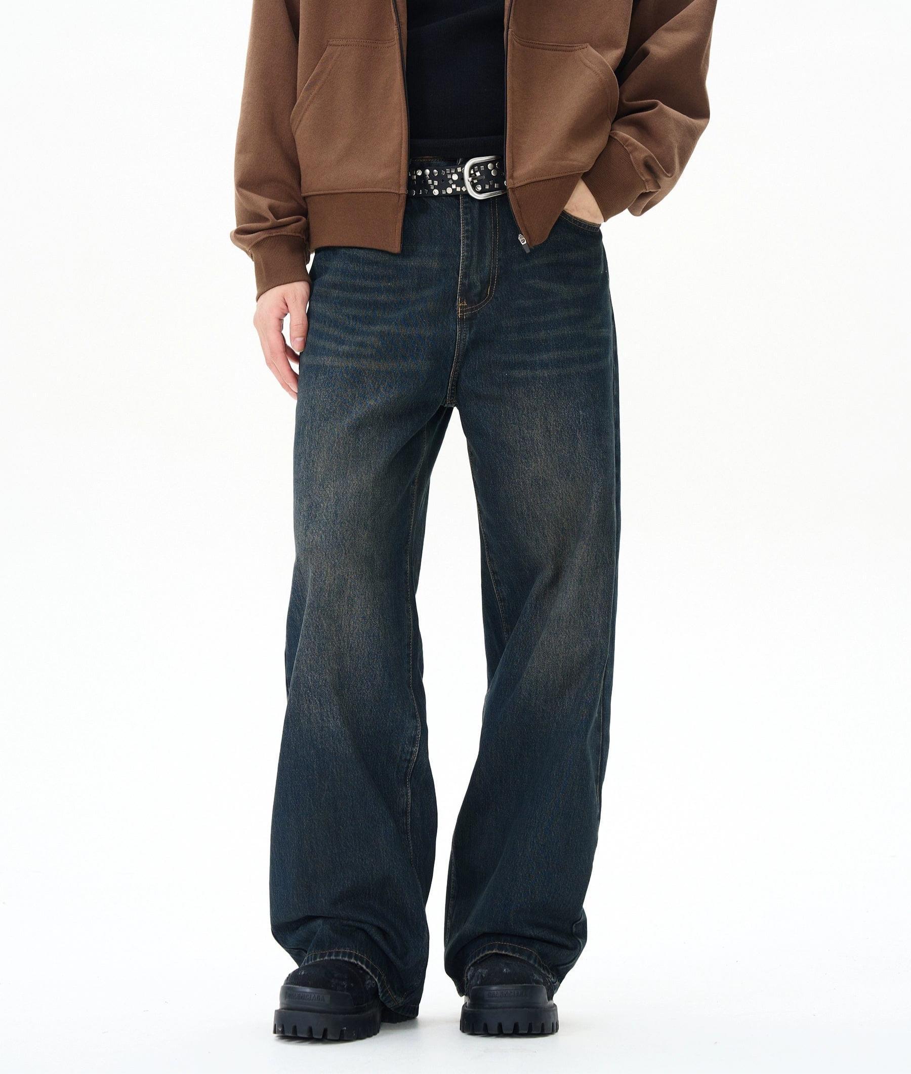 RT No. 12130 RETRO BLUE WASHED DENIM JEANS Product Image