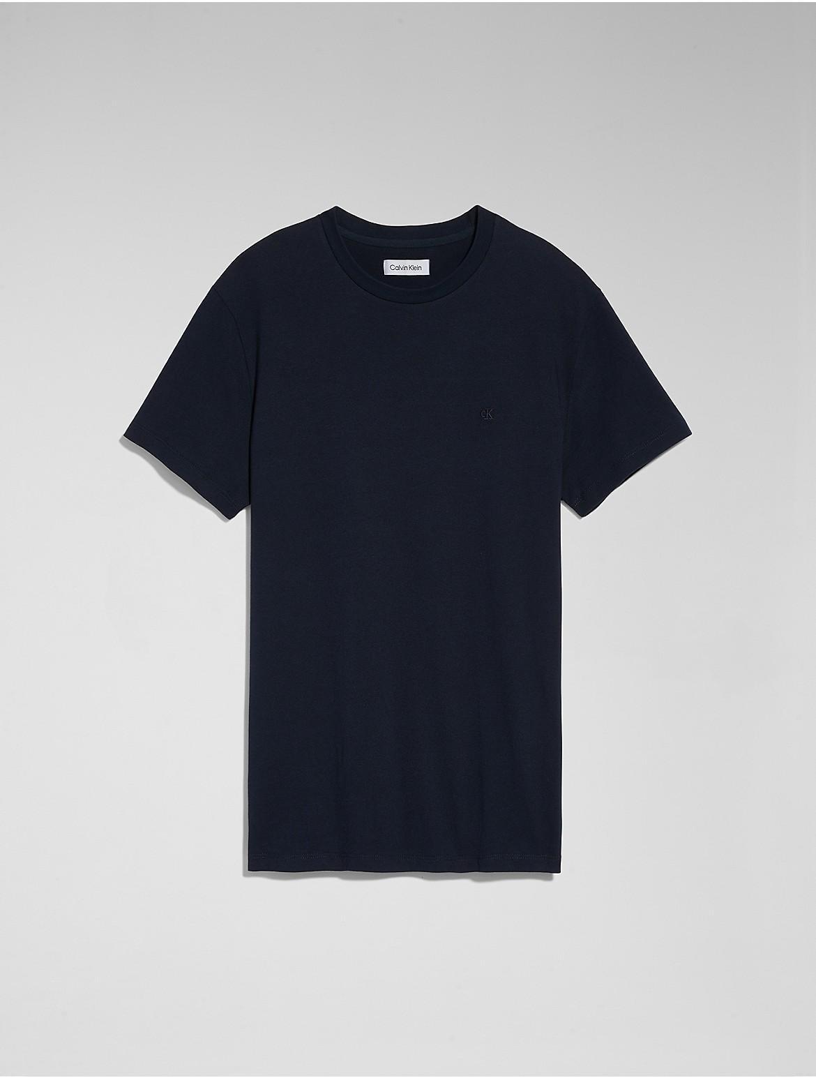 Calvin Klein Men's Smooth Cotton Monogram Logo T-Shirt - Grey - M Product Image