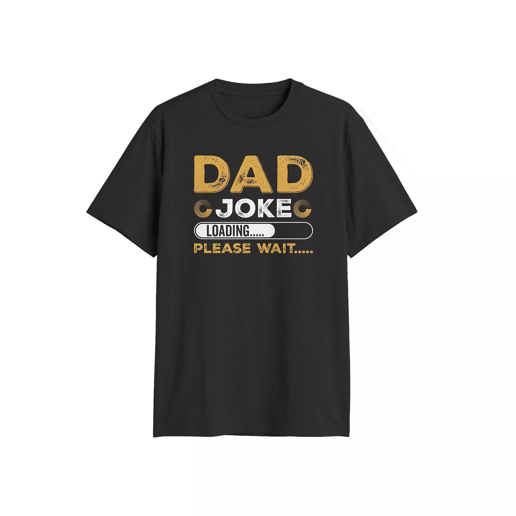 Big & Tall Dad Joke Loading Graphic Tee, Men's, Size: 3XL Tall, Black Product Image