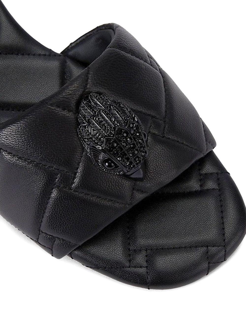 quilted embellished sandals Product Image