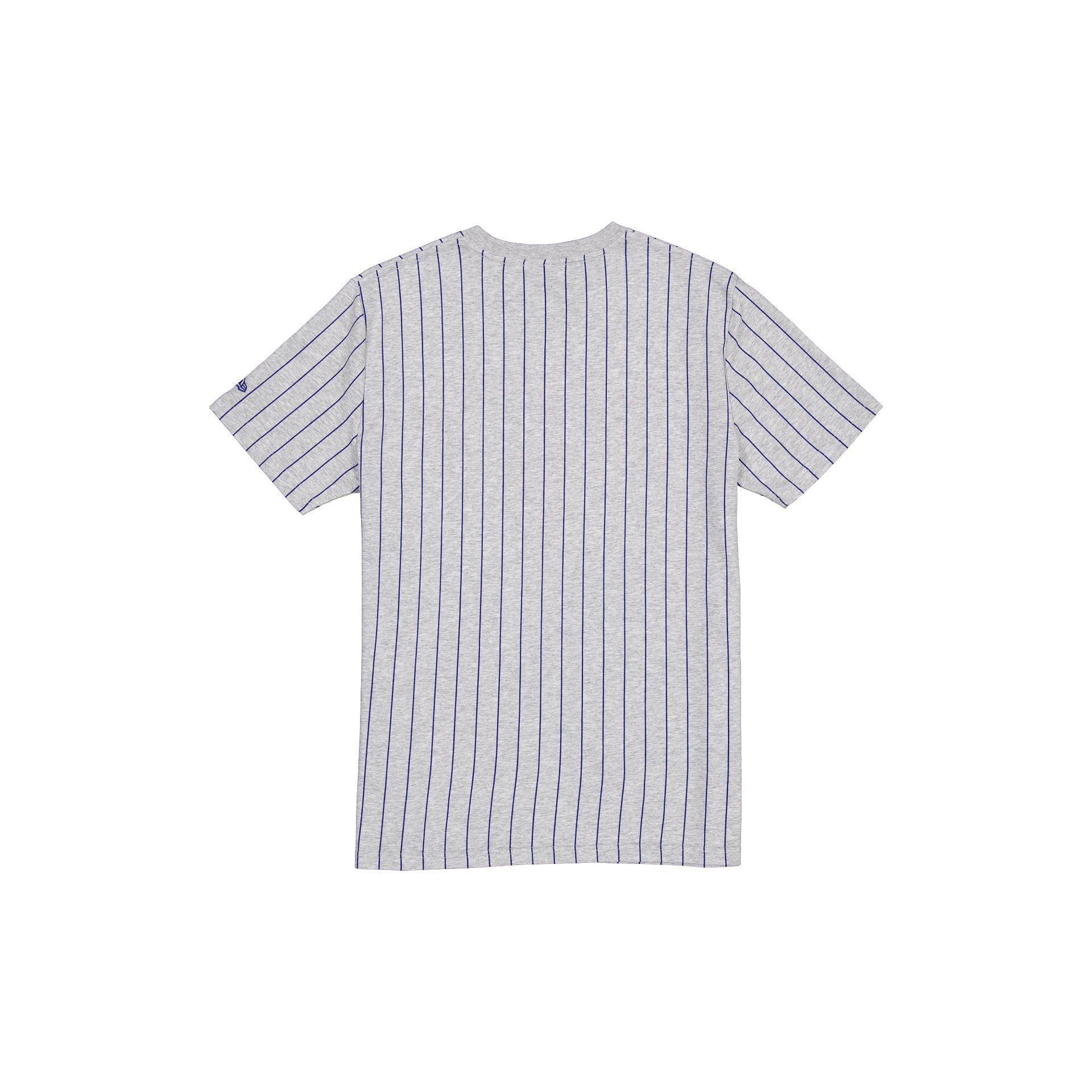 Oakland Athletics Throwback Gray Pinstripe T-Shirt Male Product Image