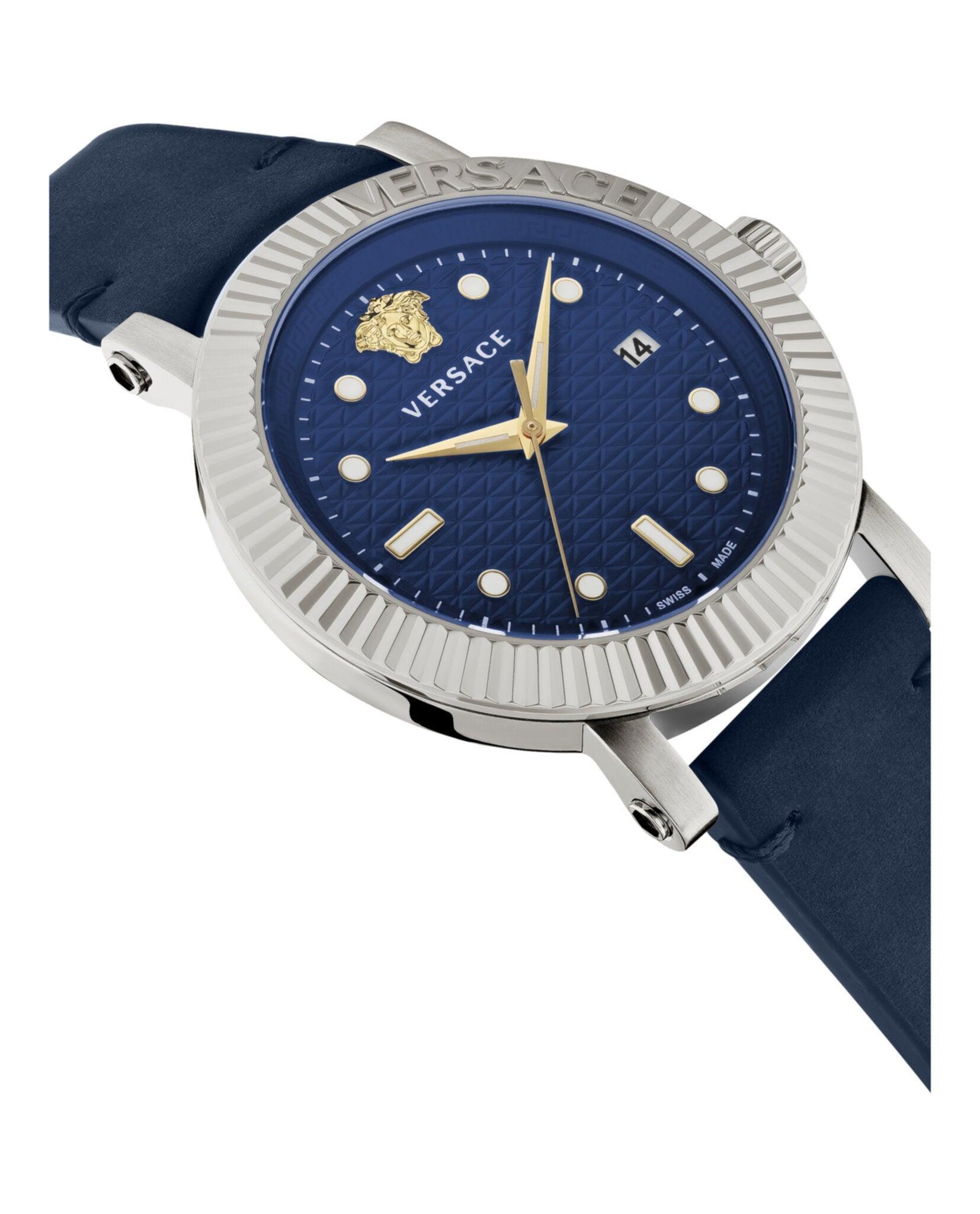Versace V-Classic Leather Watch Product Image