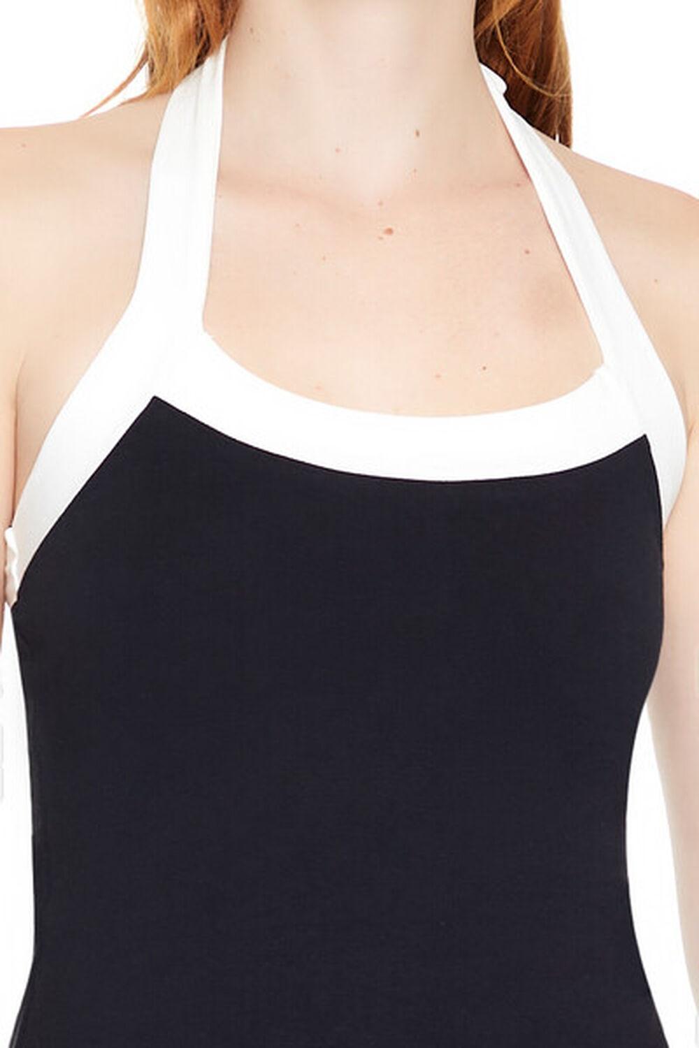 Two-Tone Halter Mini Dress | Forever 21 Product Image