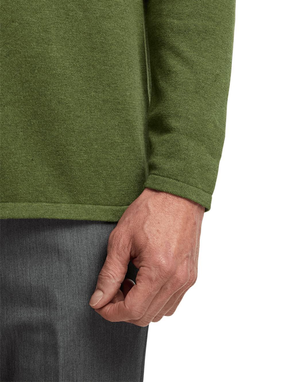 Supima Cotton Button Front Polo - Olive Product Image