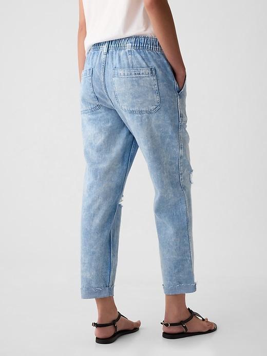 Mid Rise Denim Easy Jeans Product Image