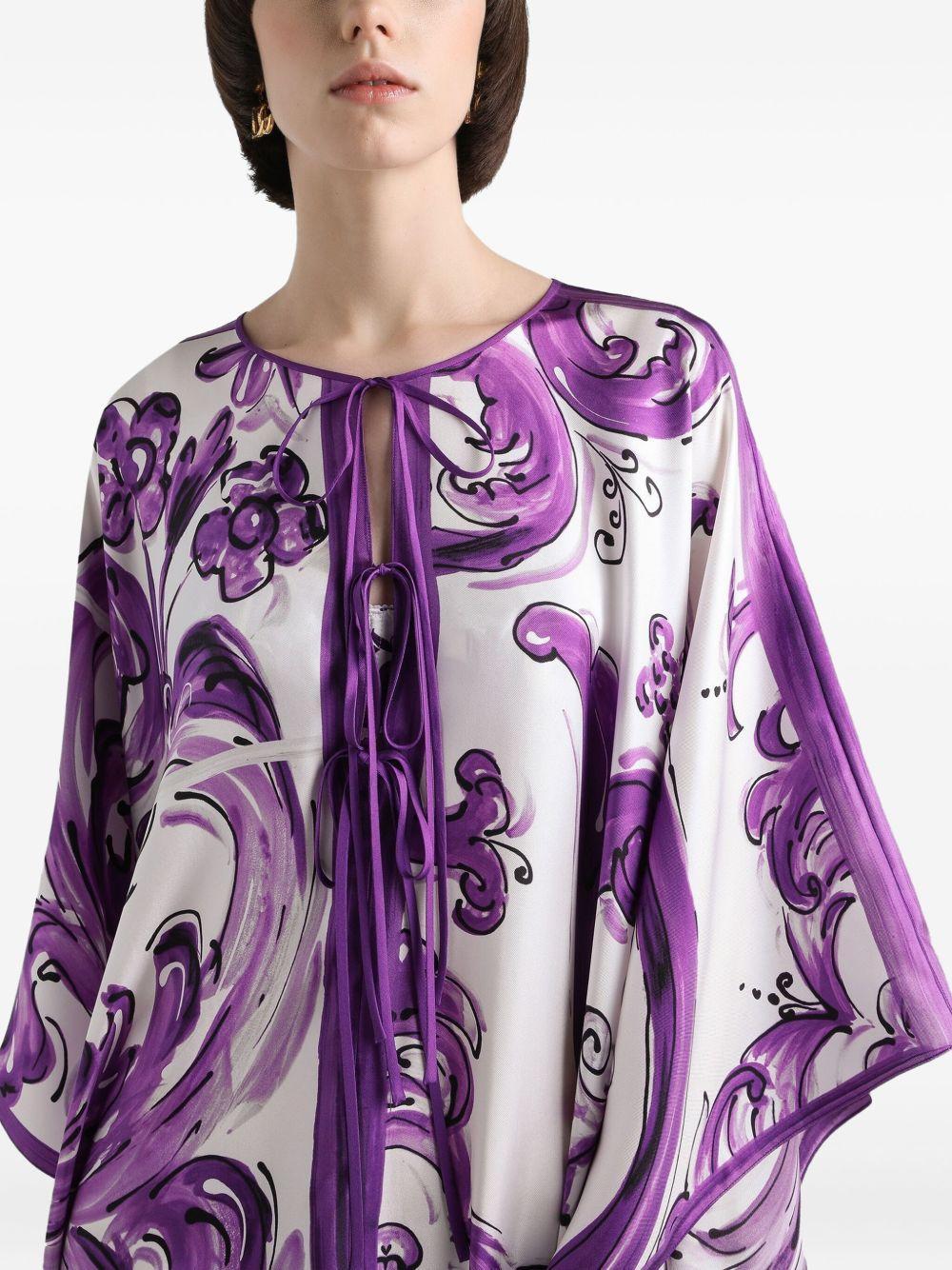 Majolica-print dress Product Image