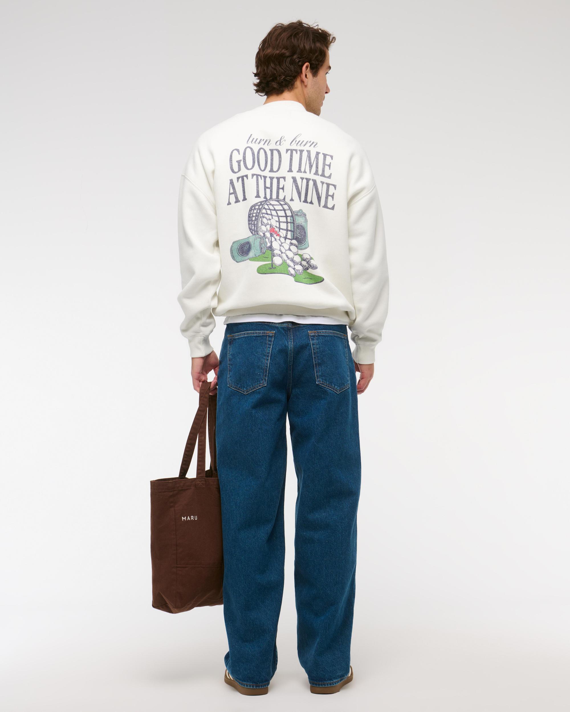 Golf Graphic Crew Sweatshirt Product Image