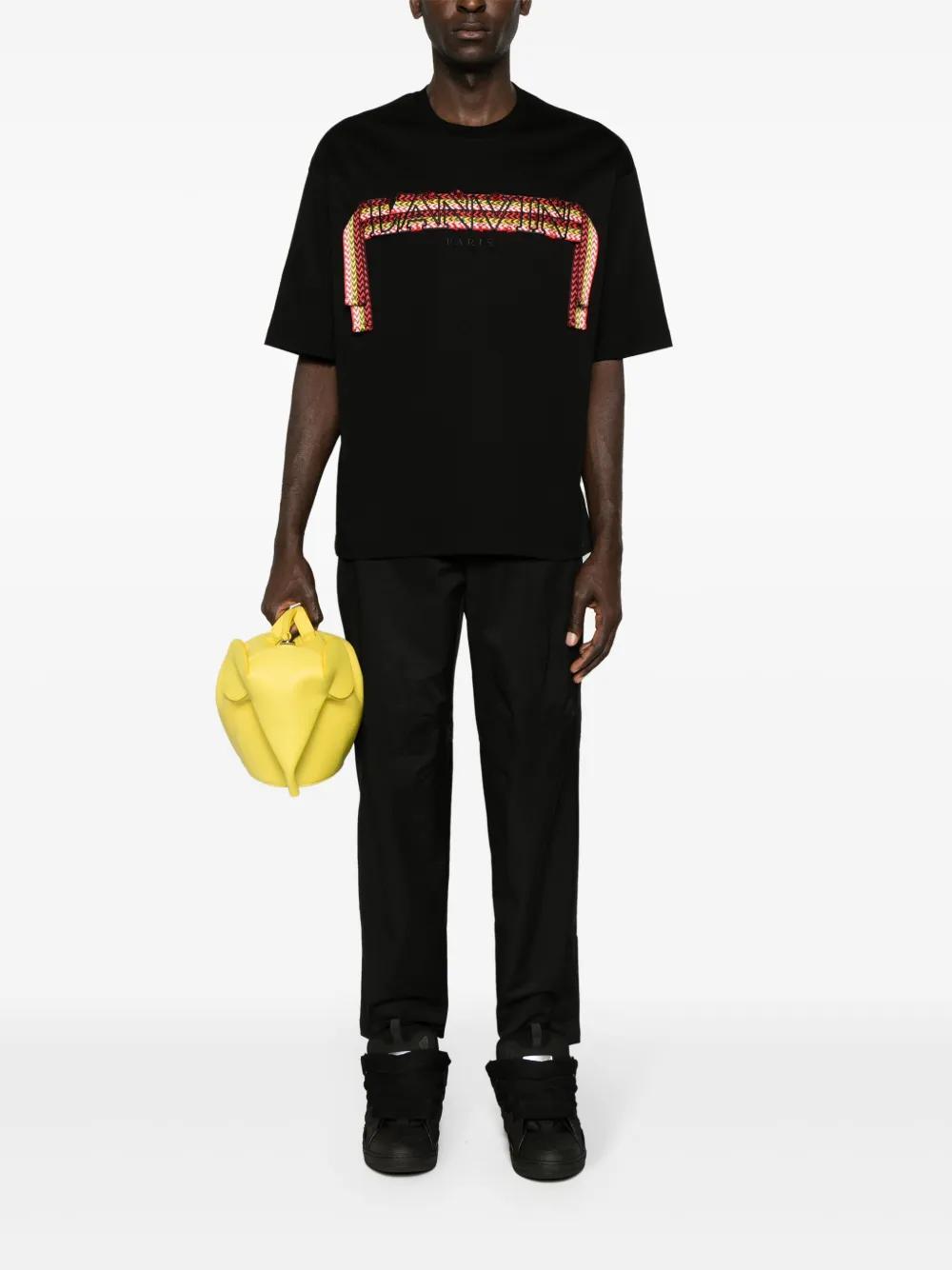 curb lace-detailed cotton T-shirt Product Image