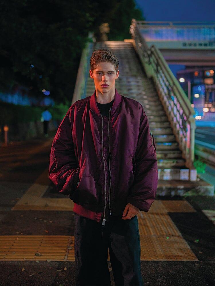 ALPHA X MASTERMIND MA-1 BOMBER JACKET Male Product Image
