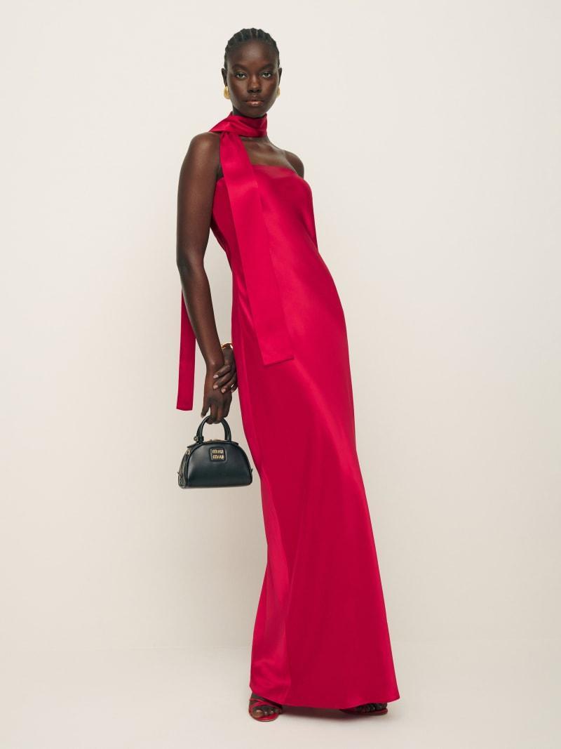 Petites Oren Silk Dress Product Image