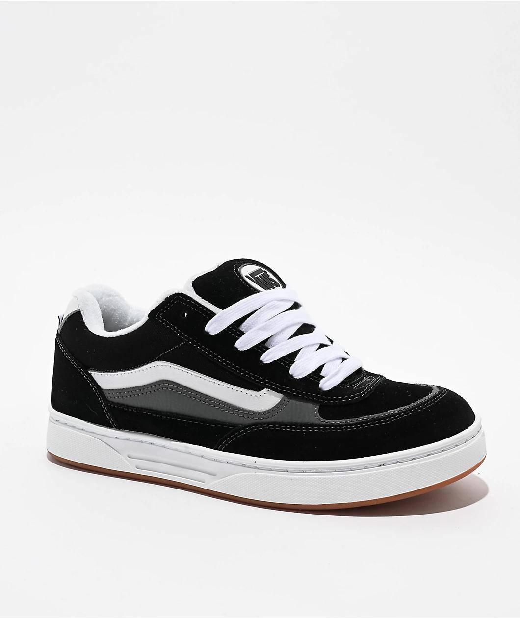 Vans Estazzo Black & White Skate Shoes Product Image